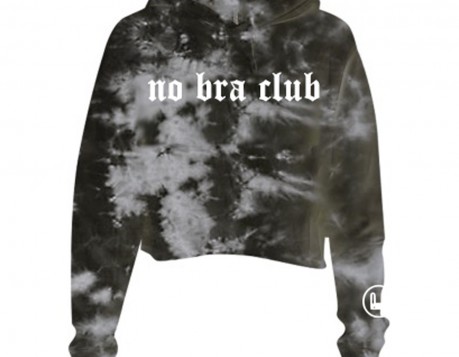 No Bra Club- Crop Hoodie